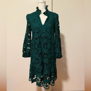 Women’s Tuckernuck Palmerston green lace mini dress size Small NWT